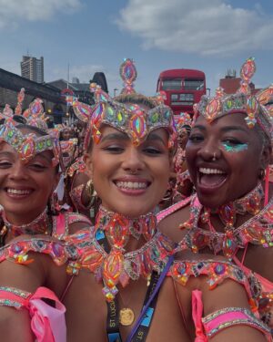 Nathalie Emmanuel Instagram - CARNIVAL WE LOVE YOU! 

airam_tribe x @iamxtreme_carnival for @nhcarnivalldn wearing @tiffanni_t’s BEAUTIFUL costumes. THANK YOU!

Jumping with your crew, jumping with new friends, connecting to the culture, whinin’ up your waist, and TAKING UP SPACE. Carnival was always about resistance, defiance and liberation! I could cry at the joy and love that I experience at carnival every year… and by the way… 🗣️WE’RE NOT GOING ANYWHERE! 

Stay BeYOUtiful… until next year 🥲🥹 🇱🇨🇩🇲#NottingHillCarnival2024 #Day2 #airamtribe@#XtremeCarnival #LucianCarnival #itsinmydna #proud