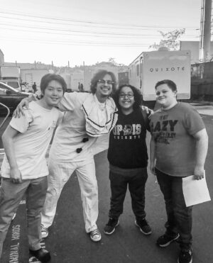 Nathan Arenas Instagram - fun on set