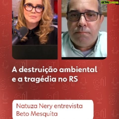 Natuza Nery - 9.3K Likes - 🎧 O Assunto - A consequência da tragédia no Rio Grande do Sul teria sido diferente caso o Código Florestal fosse aplicado nos últimos 12 anos?
Em conversa com @NatuzaNery, Beto Mesquita, do grupo Coalizão Brasil Clima, Floresta e Agricultura, explica a importância da vegetação em situação como a que atingiu o estado.
Você pode ouvir #OAssunto no #g1, no YouTube ou em sua plataforma de áudio preferida. #meioambiente #códigoflorestal #riograndedosul