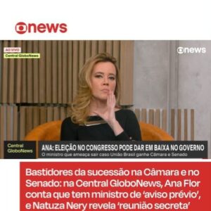 Natuza Nery Instagram - SUCESSÃO NO CONGRESSO – A #CentralGloboNews desta quinta-feira (25) trouxe bastidor e apuração sobre a sucessão de Arthur Lira, na Câmara dos Deputados, e Rodrigo Pacheco, no Senado. @anaflorjornalista contou que o União Brasil “já faz ameaças, e avisando: ‘A gente vai mandar, mandar e desmandar’”.

💬 “No governo, existe uma tensão por conta da eleição na Câmara e no Senado, a possibilidade de o União Brasil ganhar as duas casas. (...) Tem um ministro de Estado que já foi avisado que se o União Brasil ganhar as duas Casas, o último dia de despacho dele na Esplanada será 2 de fevereiro de 2025. E não é o ministro da articulação política, Alexandre Padilha.”

E @natuzanery revelou sua apuração na linha do “vai mandar e desmandar”:

💬 “Houve uma reunião recentemente, e não posso dizer quem estava na reunião, mas eram pessoas muito importantes no processo de sucessão dizendo o seguinte: ‘Apenas parem com essa história de emenda. Está começando a pulular uma série de histórias com irregularidades no orçamento secreto. A coisa está se multiplicando, saindo do controle, e vai estourar mais cedo ou mais tarde’. Esse recado é o recado para quem assumir a Câmara e o Senado.”

➡ Acompanhe as atualizações na #globonews #jornalismo #notícias