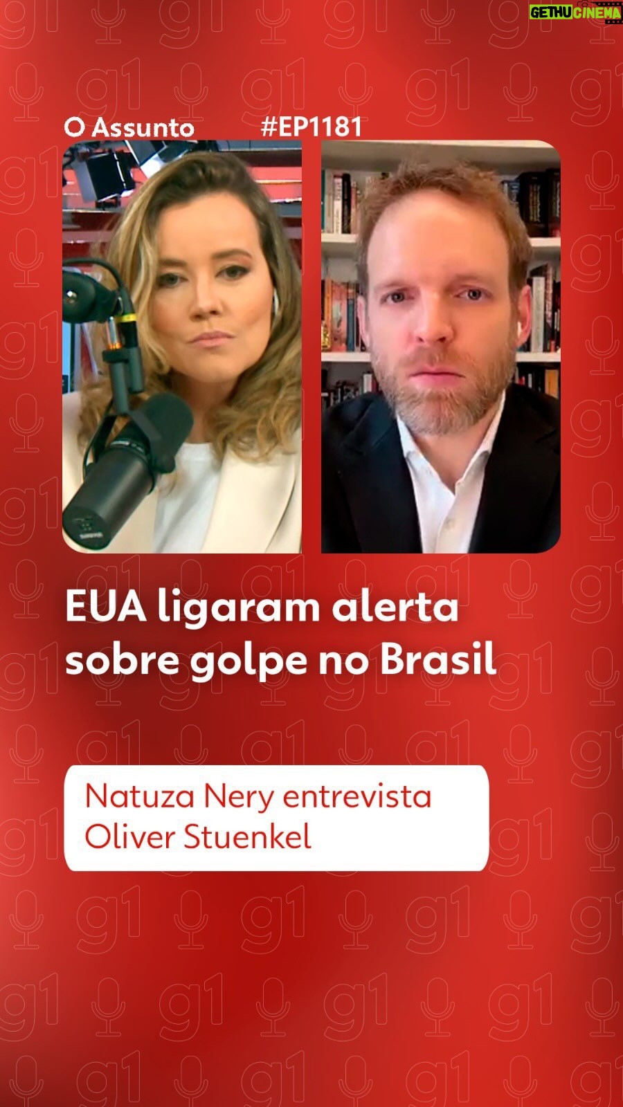 Natuza Nery - 6.6K Likes - #OAssunto - Como altos oficiais do governo americano agiram para mitigar as ações golpistas de Bolsonaro? E em qual momento os Estados Unidos entenderam que havia um risco de ruptura democrática aqui? @natuzanery conversa com @oliverstuenkel, professor de relações internacionais da FGV-SP, que descreve o passo a passo dessa operação.
Ouça O Assunto no #g1, no #YouTube ou em sua plataforma de áudio preferida
#EUA #Bolsonaro