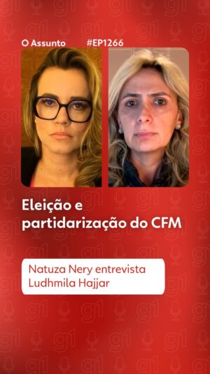Natuza Nery Instagram - 🎧 O Assunto - A contaminação ideológica resistiu ao pós-pandemia e, às vésperas da eleição para o Conselho Federal de Medicina, profissionais recebem mensagens apócrifas que pedem votos para uma das chapas – uma irregularidade devidamente denunciada à PF pelo próprio CFM. @NatuzaNery conversa com a médica Ludhmila Hajjar que descreve os efeitos provocados pela contaminação ideológica na entidade.

Você pode ouvir #OAssunto no #g1, no YouTube ou em sua plataforma de áudio preferida.