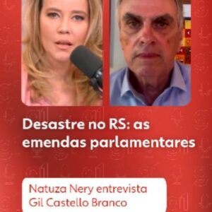 Natuza Nery Instagram - 🎧 O Assunto - O Orçamento de 2024 autorizado para prevenção e recuperação de desastres e as emendas parlamentares.

Em conversa com @NatuzaNery, o diretor-presidente da associação Contas Abertas, Gil Castello Branco (@gilcastellobranco) revela a diferença. Dos R$ 2 bilhões autorizados, as emendas apresentadas somam R$ 59 milhões.

Você pode ouvir #OAssunto no #g1, no YouTube ou em sua plataforma de áudio preferida. #riograndedosul #temporais