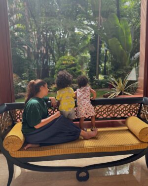 Nayanthara Instagram - A few hours of love before I leave for work 😇😇❤️❤️🧿🧿