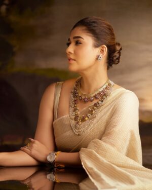 Nayanthara Instagram - The gold charm ✨💛💛

#anantradhikawedding

Styled by @anuvardhan 
@neela_by_anuvardhan 
@tejasnerurkarr 📸