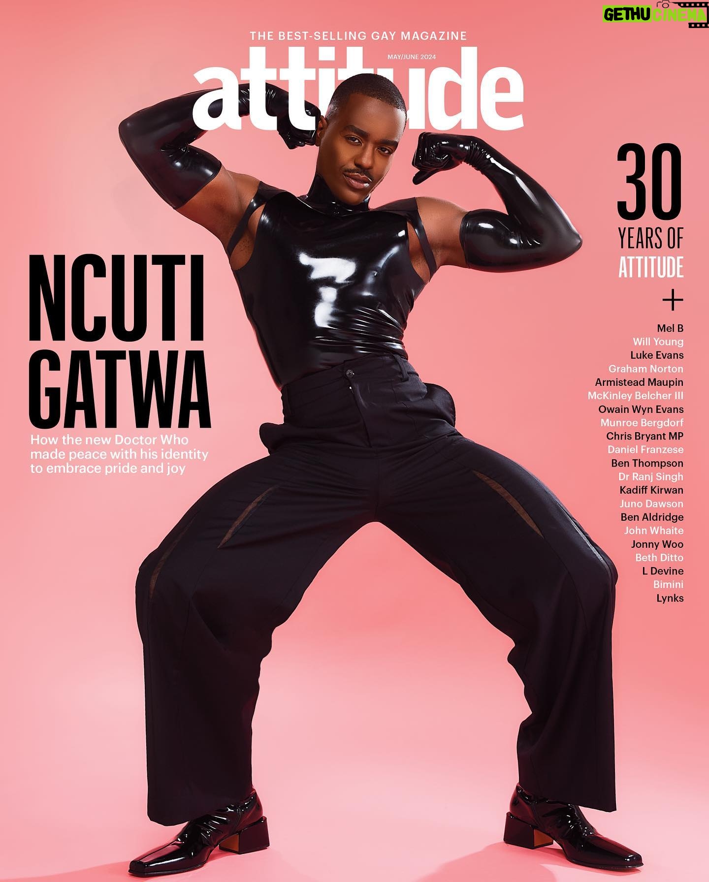 Ncuti Gatwa - 42.5K Likes - @ncutigatwa is our 30th anniversary issue cover star 🥳
We know, we know, we don’t look a day over 21! But believe it or not April 2024 marks 30 years of Attitude magazine.
To celebrate this milestone in LGBTQ publishing, we’ve put together a bumper issue in which we survey the last three decades of queer history, and revisit some of our favourite covers and features from our archive, while also adding a new one to the list: Doctor Who star Ncuti!
From @sexeducation to @barbiethemovie through to his fresh, titular role in @bbcdoctorwho, Ncuti is a thoroughly modern British screen star who is now joyfully sitting on top of the world ✨
📲 Find out more about the issue and pre-order your copy of the 30th anniversary issue at the link in @attitudemag’s bio or at http://attitude.co.uk.
Cover interview: @cliffjoannou
Photography: @melony.lemon
Creative and Styling: @josephkocharian
Grooming: @lindabrownlondon
Hair: @chris7_okonta
Fashion Assistant: @outfitbyaaron
1st Photography Assistant: @connortegan
2nd Photography Assistant: @tangerine_media
Ncuti wears top, collar and gloves, by @atsukokudolatex, trousers, by @fengchenwang, boots by @louboutinworld
Art Director: @alexhambis
Content Editor: @jamietabberer
Senior writer: @mralastairjames
Social Media Manager: @soapyporter
Social Media Assistant: @katerinamx
Videographer: @markusbidaux
Commercial content editor: @daleljfox