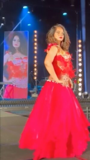 Neetu Chandra Instagram - As I step onto the ramp, I exude confidence with every stride. My personality shines through in my poised demeanor, radiating an aura of self-assurance. My confidence is not just a feeling, but a statement - a declaration that I am unstoppable. My beauty is not just skin-deep, but a reflection of the strength and resilience that lies within. And my smile? It's a beacon of warmth, inviting others to bask in my positivity.

With each step, I assert my presence, proclaiming to the world that I am here to make a mark. I am not just a participant, but a conqueror - armed with love, respect, and unwavering confidence. I am unapologetically myself, unbridled and unafraid. The ramp becomes my stage, and I, the protagonist and catalyst of my own story.

In this moment, I am invincible. My confidence is my superpower, propelling me forward with purpose and passion. I am not just walking - I am striding towards my dreams, leaving a trail of inspiration and empowerment in my wake. I am here to conquer the world, not with force or aggression, but with love, respect, and the unshakeable belief in myself.