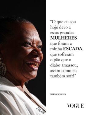 Neusa Borges Instagram - Aos 82 anos – com mais de 60 de carreira –, a atriz Neusa Borges prova que sua potência só aumenta com a idade. Apenas neste ano, ela estreou em séries na televisão e três novos longas, entre eles “Mussum, o Filmis”, que chega hoje (02.11) aos cinemas. A obra, na qual deu vida à Malvina, mãe do humorista, lhe rendeu seu primeiro Kikito de ouro, premiação máxima do Festival de Gramado. “Eu não esperava por tudo isso nesta fase da vida”, conta ela à colunista de #SuaIdade @vivaacoroa. Durante o bate-papo, Neusa falou sobre sua relação com o envelhecimento, os sucessos e as dificuldades que enfrentou na vida e na carreira, pessoas que a inspiraram e brinca com os mitos da idade. "Eu vivo em um mar de diversão. Sou 'coroguete', uma coroa periguete", diz. Em vogue.com.br, confira a entrevista completa.