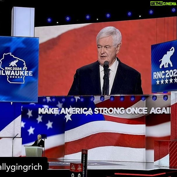 Newt Gingrich - 1.2K Likes - @callygingrich and I were honored to speak at the Republican National Convention in Milwaukee. šŗšø