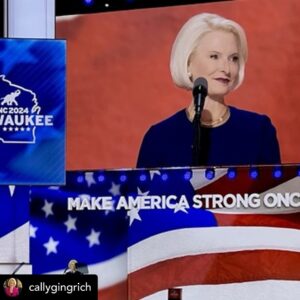 Newt Gingrich Instagram - Callista and I were inspired by the Republican National Convention this week in Milwaukee. We were honored to speak at the convention and would like to share our speeches with you. You can see them in the link in her  bio.
