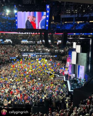 Newt Gingrich Instagram - An amazing finale to an incredible week! #RNC2024 🇺🇸