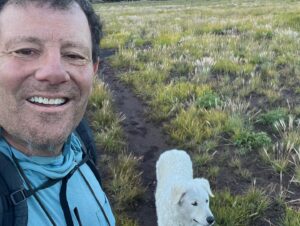 Nicholas Kristof Instagram - Last backpacking trip of the season! I took Connie on the 50-mile loop around Three Sisters wilderness in central Oregon. It was cold at night so I borrowed her friend @tux.talk’s dog sleeping bag, but Connie didn’t quite get the hang of it. Or maybe she just preferred trying to burrow into mine. Sigh. I hate to put my backpack away now.
