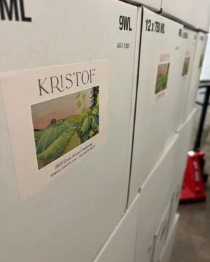 Nicholas Kristof Instagram - Sheryl and I cheered the bottling of our 2022 Chardonnay and Pinot Noir! We’ve been planning this since 2018, so we’re thrilled to see it happen. Many thanks to our friends and neighbors at @elkcove, who are great winemakers—and great custodians of the land. We’ll let the wine mature in the bottle and ship after March, mostly through our @kristoffarms website.
