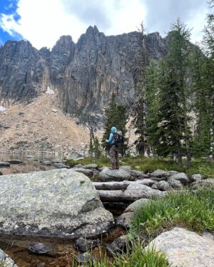 Nicholas Kristof Instagram - Backpacking with my daughter, Caroline, and her boyfriend, Adam, on the Pacific Northwest Trail in WA state. I wrote my column today about the glories of hiking in the wilderness.