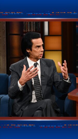 Nick Cave Instagram - @nickcaveofficial on the power of music: “It’s one of the last legitimate opportunities we have for a transcendent experience.”

#Colbert