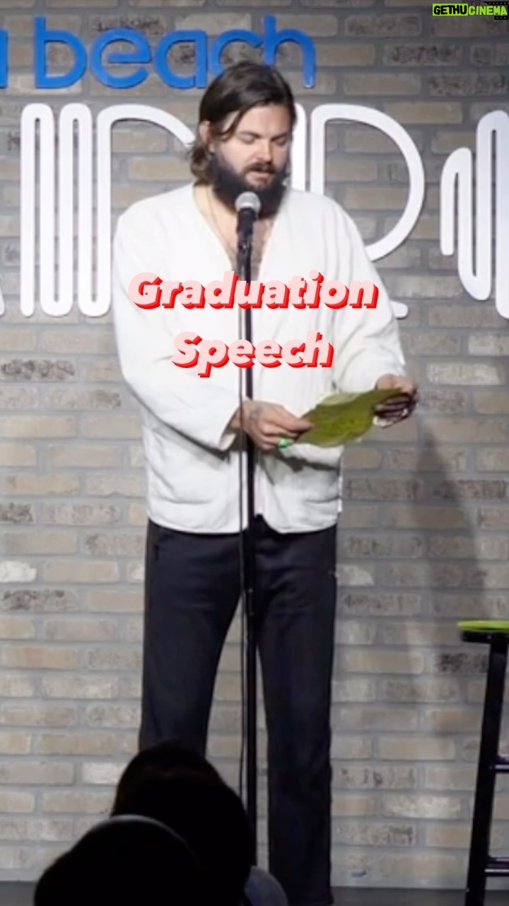 Nick Thune - 889 Likes - Should work as is. #graduationspeech TOUR DATES: Link in bio (Chicago, Phoenix, Cleveland coming up) #standupcomedy #nickthunejokes #nickthune #graduation #graduate #graduationday🎓 #funny #comedy #fyp