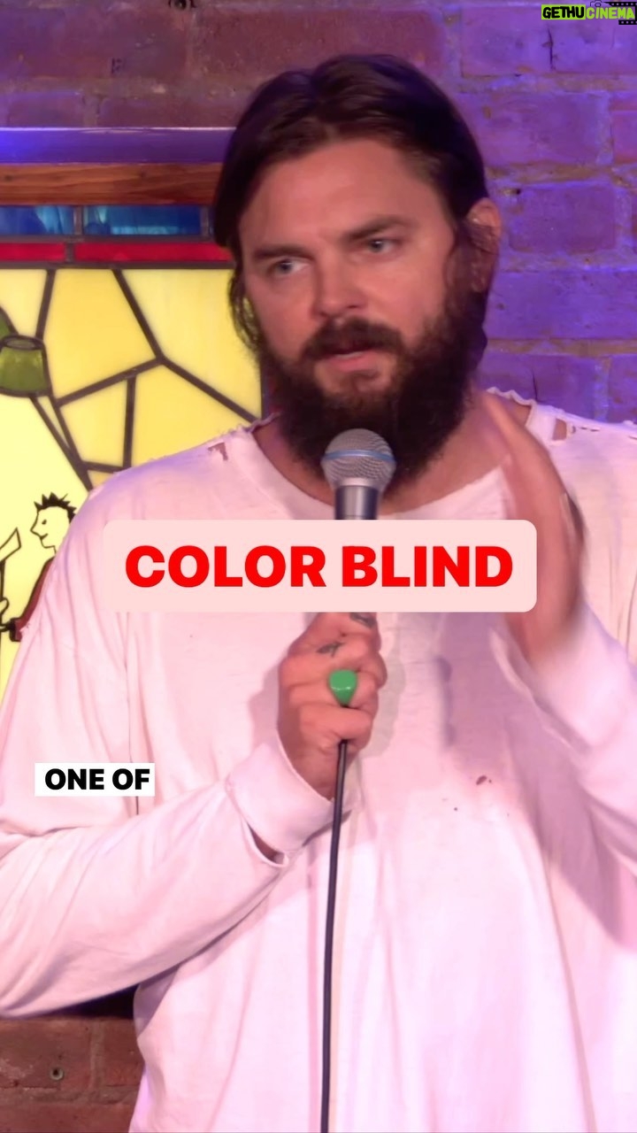 Nick Thune - 2.2K Likes - Austin: Dec 5, Nashville: Dec 20 link in bio.
#tag a friend who is color blind. #colorblind #nickthune #nickthunejokes #comedy #fyp #standup #