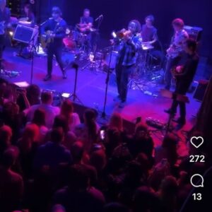 Nick Zinner Instagram - I was music director for one of the @conoroberst residencies at bowery ballroom last week- each week he’s been doing a totally different band   set list . Somehow my dreamy wish list came true and the stellar one time only band was @brianchase123 @nancywhang @clarkbaechle @nikolai_fraiture    @leeranaldo 🔥 with @miwilalupa joining us on some horns. What an absolute joy   honor to play with everyone 🖤