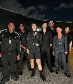 Nick Zinner Instagram - One of the greatest moments of my life. What an honor.  Amazing band, amazing crew, amazing IGGY 🖤