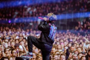Nico Sallach Instagram - I haven't processed what happened yesterday yet. Thanks for one of the most beautiful, emotional, and craziest days of my life... I'm pretty sure that the Lanxess Arena is still shaking!! Also, a huge thanks to all the people out there who support us so much!!! Thanks to our crew and thanks to my family and friends for always having my back! And I need to tell you how grateful I am to be a part of @electriccallboy ❤️You guys have changed my life!

One last thing: „Hypa Hypa“ has been sold 200,000 times…that means it's gold... we actually got a golden record 🙈 Do you know how crazy that is?! Before I start crying again... THANK YOU! I love you.

📸 @robert_nowell_photography 

#tekkno #goldenrecord #goldeneschallplatte #electriccallboy #hypahypa