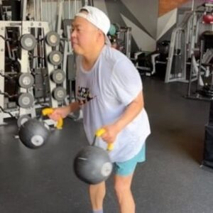 Nico Santos Instagram - Please god make me a bird. So I can fly, far far away…from the gym. 
🐔🐔🐔🦵🏾🦵🏾🦵🏾🏋️🏋️🏋️
