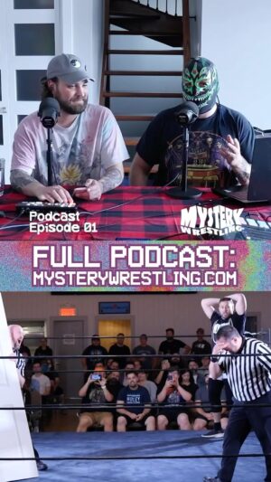 Nicolas Dansereau Instagram - SURPRISE! Mystery Wrestling has a podcast and the first episode is available for FREE on MysteryWrestling.com & YT