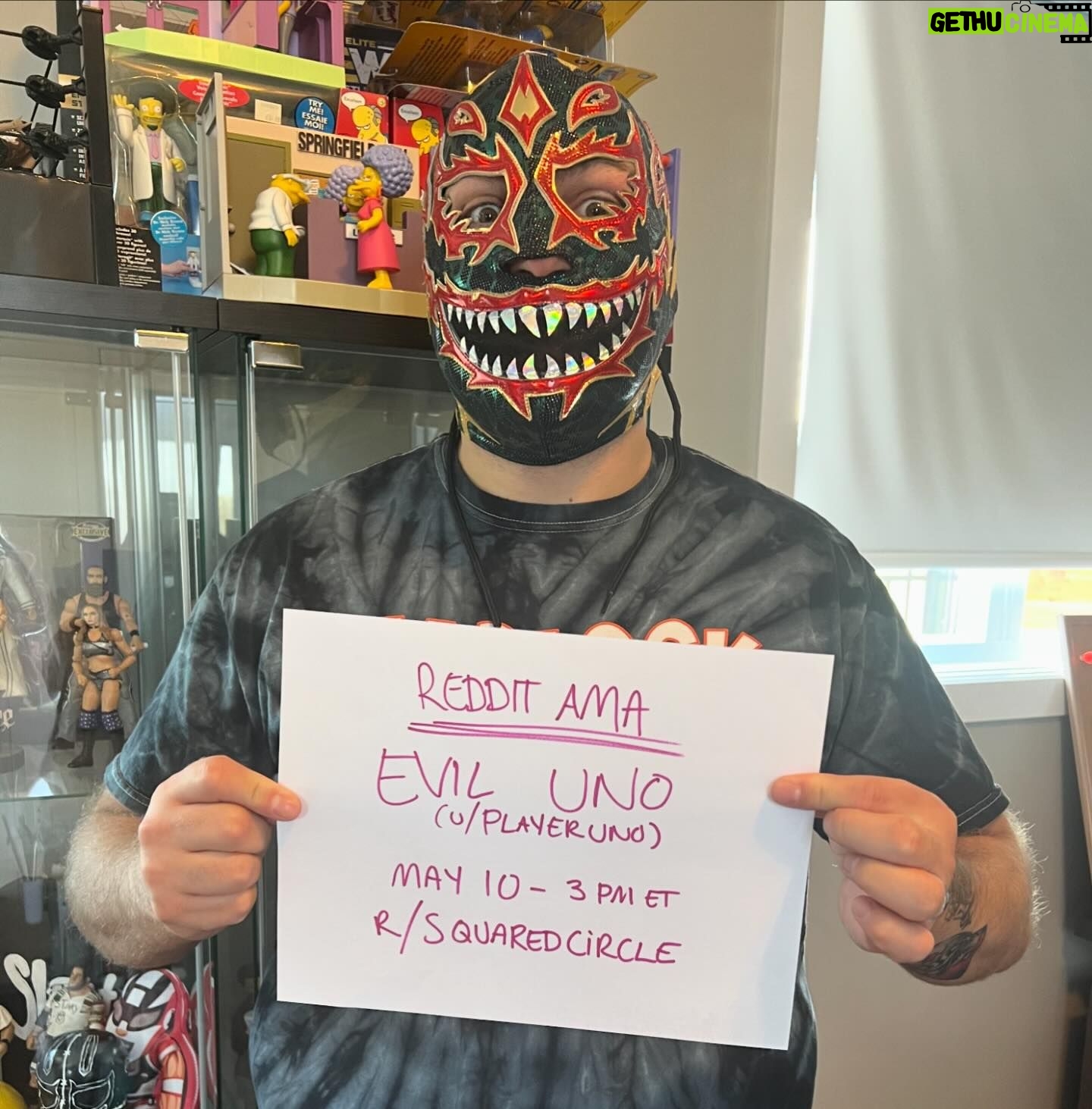 Nicolas Dansereau - 529 Likes - Hello! Evil Uno is doing a special AMA on r/squaredcircle today at 3PM et!
Now is your chance to Ask Me Anything!