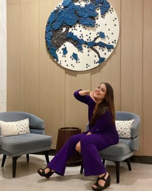 Nidhi Uttam Instagram - 💜💟🙋‍♀️POWER DRESSING~ Unlocked🗝️ 
#dressup