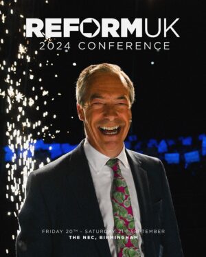 Nigel Farage Instagram - I am excited to have @antmiddleton at Reform UK’s 2024 Conference in Birmingham on September 20th and 21st! With limited tickets available, get yours now! Click the link in my bio.