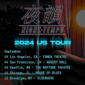 Night Tempo Instagram - Finally, I'm going on a US TOUR in September🇺🇸🚀 LA & SF & Seattle & Chicago & Brooklyn Let's Go❤️‍🔥 Ticket link in Profile

#nighttempo #ustour #futurefunk #citypop #la #sf #seattle #chicago #brooklyn #newyork