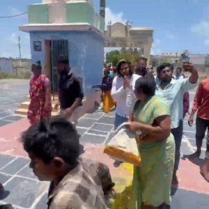 Nikhil Siddhartha Instagram - This TEMPLE was closed as punishment for the entire village.. we got it opened last month ... CHIRALA thank you for giving our family a chance to serve you all... we will work hard to make sure DEVELOPMENT reaches everyone 🙏🏽