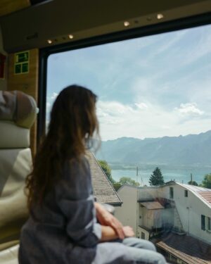 Nikki Reed Instagram - I have been dreaming of this trip for a decade and after a year of planning and organizing with @myswitzerland , it’s finally here. Switzerland Tourism asked me to join them to explore this gorgeous country, documenting their sustainability initiatives and ways to navigate this entire region with a smaller footprint and bigger impact aka, Swiss-tainable travel! I will be highlighting the country’s unparalleled approach to low footprint tourism and everyday living, getting to know the farmland while documenting the intimate connection between farm and restaurant throughout different regions, and using the Swiss travel pass to go from train to ferry as I trek across the country with two cubs on my back. What an honor to see this gorgeous part of the world through the lens of sustainability…pun intended! 
Ps To all the lovely people who watched with compassion as I wrestled a tiny bear cub who was determined to move about the airplane cabin on all fours, thank you for your kindness. This tired (and very excited) mama is ready to explore :)!