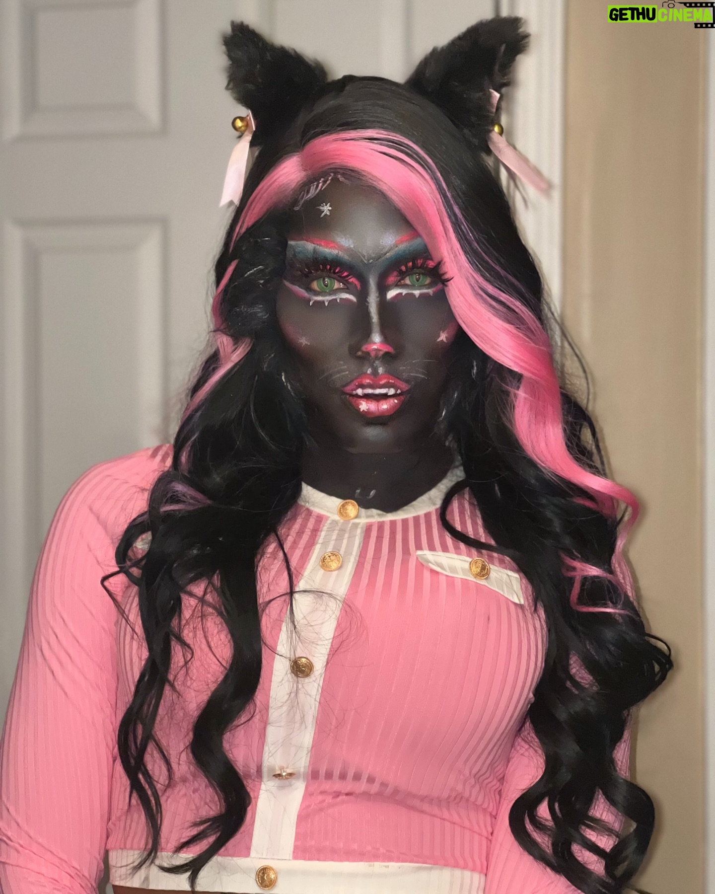 Nina Bo'nina Brown - 1.8K Likes - Pics of my Catty Noir look from my recent rawview #makeup #mua #monsterhigh #cattynoir #rpdr
