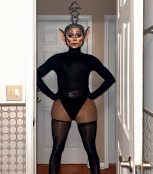 Nina Bo'nina Brown Instagram - Well someone named my teletubbie and the name is Moochie Coochie lol stay tuned for me and mystique for rpdr season 2 rawview. #dragqueen #makeup #rupauldragrace #teletubbie