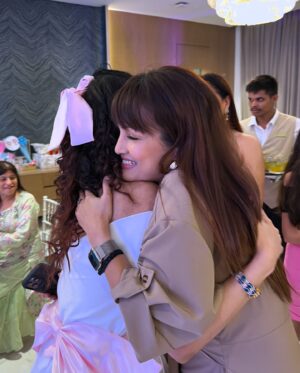 Nisha Rawal Instagram - ♥️

Celebrating the sweetest anticipation today at Yuvi-Prince’s baby shower!

Wishing you both endless joy & a future filled with laughter, love, and the pitter-patter of tiny feet.

May this new chapter bring you all the happiness your hearts can hold. ✨
.
.
.
.
.
Wearing @pankhclothing