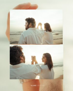 Noorin Shereef Instagram - July 24 ✨ 1 Year since the two best friends in these pictures stepped into the shoes of a husband & a wife casually chilling every moment and embracing all good that comes on the way. Celebrating this day in the sets of the dream we had since the day we started sharing our dreams with each other. Our first film together rolling now, yes so so special it is! 💛
Masha Allah!
Hugs to all for loving and supporting us ♥️
To endless love,laughs & what not. 

Captured : @illumecreation 
MUA : @makeover__by__akhila