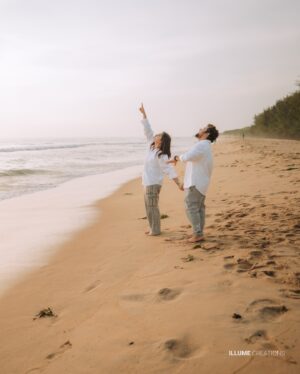 Noorin Shereef Instagram - July 24 ✨ 1 Year since the two best friends in these pictures stepped into the shoes of a husband & a wife casually chilling every moment and embracing all good that comes on the way. Celebrating this day in the sets of the dream we had since the day we started sharing our dreams with each other. Our first film together rolling now, yes so so special it is! 💛
Masha Allah!
Hugs to all for loving and supporting us ♥️
To endless love,laughs & what not. 

Captured : @illumecreation 
MUA : @makeover__by__akhila