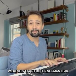 Norman Lear Instagram - Dearest @lin_manuel, The song you sent was the gift of gifts and the treasure of treasures. I don’t have the words to tell you how lifted and touched I was by your generosity of spirit. Bless our friendship and bless you.
