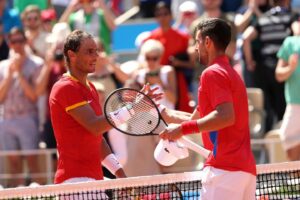 Novak Djokovic Instagram - Glad our epic rivalry is still a blockbuster, @rafaelnadal. Good luck in the doubles. Idemooo Srbija! 🇷🇸 Слава Богу 🙏🏼🙏🏼