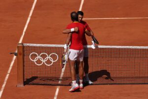 Novak Djokovic Instagram - Glad our epic rivalry is still a blockbuster, @rafaelnadal. Good luck in the doubles. Idemooo Srbija! 🇷🇸 Слава Богу 🙏🏼🙏🏼