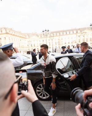 Novak Djokovic Instagram - Honored to be on the cover of @vogue.adria and grateful for last night’s celebration. Thank you Anna and everyone at Vogue for an unforgettable evening. And 🙌🏽 to @lacoste for my new favorite shirt.