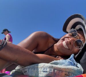 Nyesha Arrington Instagram - Soaking up some sunshine and ocean energy 😌 🌊 ☀️ 🏖️ #saturday #beachday