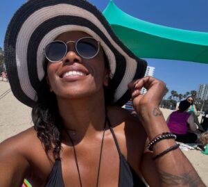 Nyesha Arrington Instagram - Soaking up some sunshine and ocean energy 😌 🌊 ☀️ 🏖️ #saturday #beachday