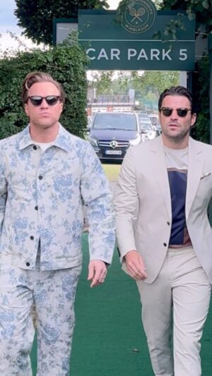 Olly Murs Instagram - The Essex Boys have been let loose in SW19 😮‍💨😎🎾