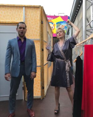 Otar Saralidze Instagram - 10 years Of „Relacione Aperta” „Związek Otwarty” „Open Relationship” with @weronika_nockowska  directed by @tojajanda and @mariaseweryn . Since then, every year we celebrate theatre on the streets of Warsaw. We grew up playing  it and we are planning to get  older  playing  it for you till the  end of times  and one day longer. #teatrpolonia #ochteatr