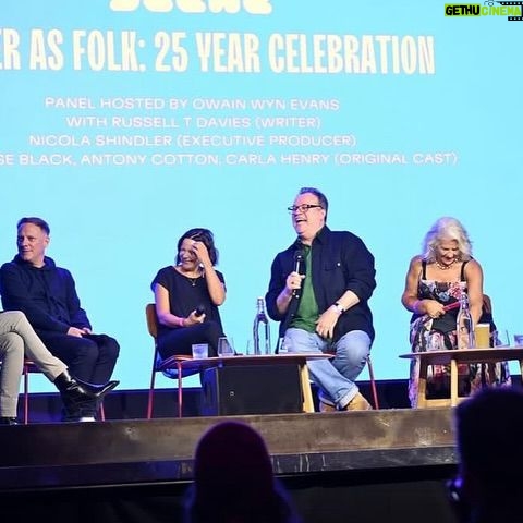 Owain Wyn Evans - 1.4K Likes - What a joyous evening! Had a camp old time last night hosting the 25th Anniversary of Queer as Folk for the amazing and brand new @scene_festival with @manchesterpride at a PACKED New Century Hall ❤️ A series that changed the life of many, many queer people and also changed the landscape of LGBTQ representation on screen. What a sensational panel- we chatted, we laughed and there were even tears. THANK YOU @russelltdavies63 @nicolanshindler @antonycotton @denise_black_uk @carlahenrybullring ❤️❤️❤️