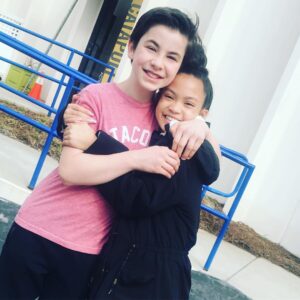 Owen Vaccaro Instagram - Love when my movie friends #housewithaclock @housewithaclock are in my acting classes!! @vanessaannewilliams