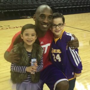 Owen Vaccaro Instagram - Prayers and love ❤️ to Kobe’s family.  He was so awesome to @scarlye07 and I during Daddy’s Home.  That scene was made extra special because of the time he took.  Invited us to center court and gave us a memory that will last a lifetime.  Thanks, Kobe.