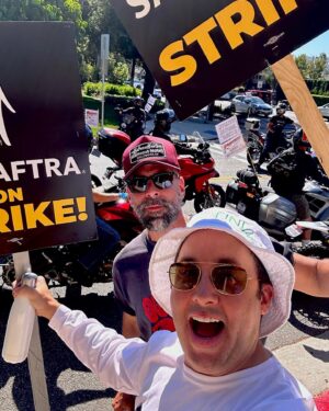 P.J. Byrne Instagram - You always feel a little stronger with the @sagaftra Stunt Crew behind you! #SAGAFTRAStrong