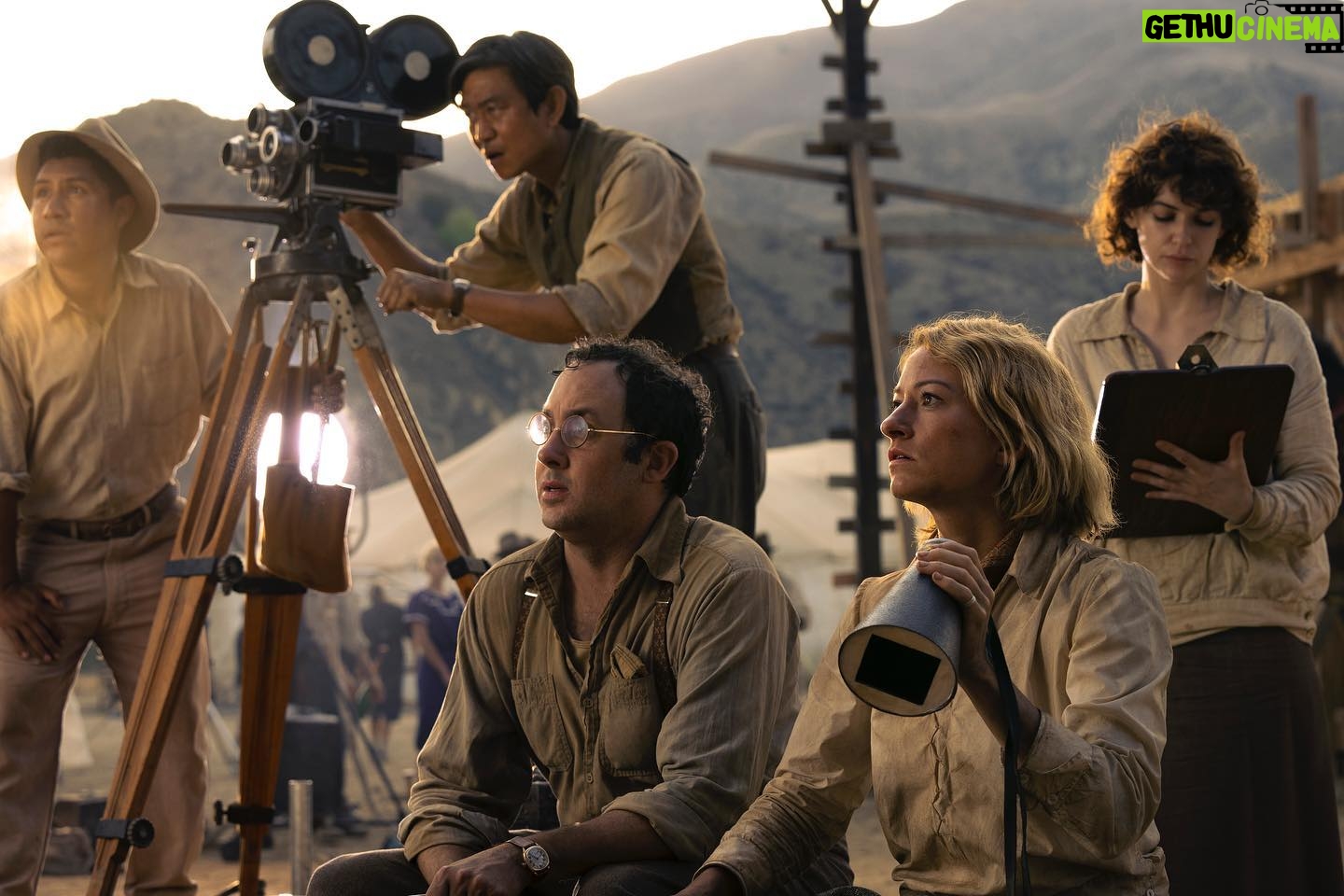 P.J. Byrne - 1.3K Likes - @babylonmovie ….. magical experience! Magical Movie! Opens December 23! Next to my partner in crime @ohamilto ! This a forever picture. Wow!